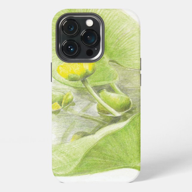 Coque iPhone Fleurs lis (Dos)