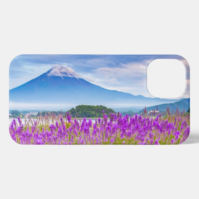 Coque iPhone Fleurs | Mont Fugi Japon (Verso Horizontal)