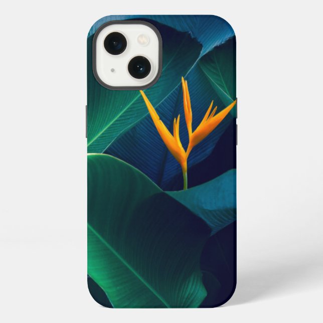Coque iPhone Fleurs | Oiseau de Paradis (Verso)