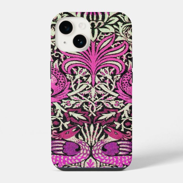 COQUE iPhone FLEURS, PAONS ET DRAGONS (Verso)
