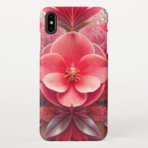 Coque iPhone XS Max Fleurs pastel en velours d'élégance fleurie et abs