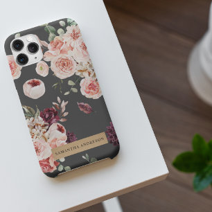 Coque iPhone 11Pro Max Fleurs Pastel Modernes & Cadeau Personnalisé Kraft