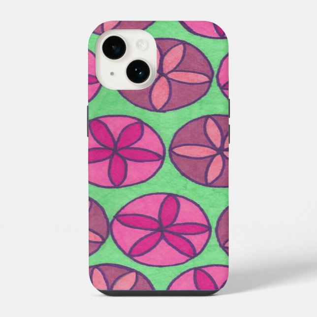 Coque iPhone Fleurs preppy (Verso)