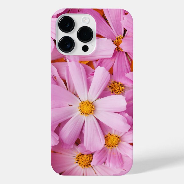 Coque iPhone Fleurs roses (Verso)