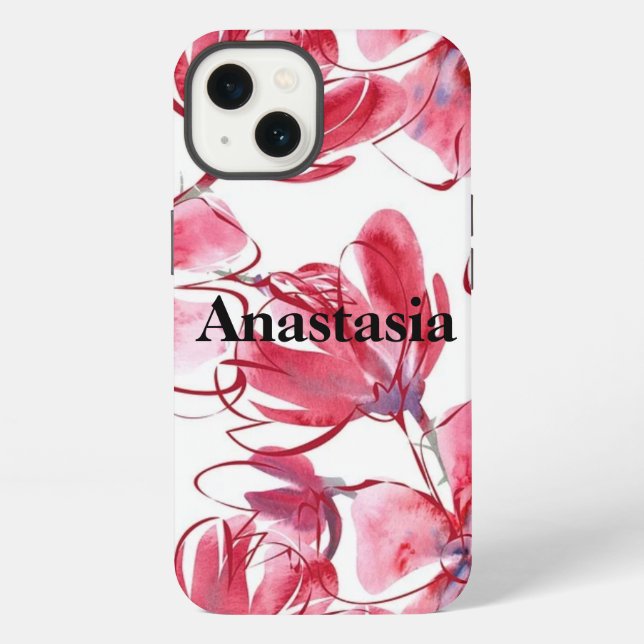 Coque iPhone Fleurs roses cool et incroyables (Verso)
