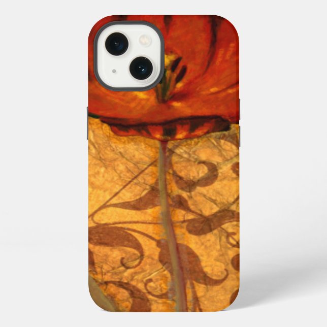 Coque iPhone Fleurs Rouges I (Verso)