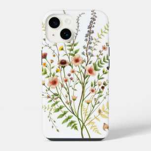 Coque Pour iPhone 14 fleurs sauvages délicates