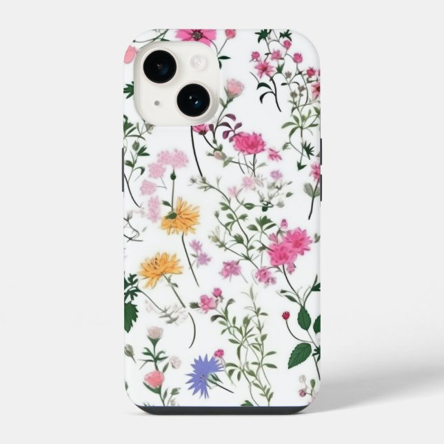 Coque iPhone Fleurs sauvages d'été (Verso)