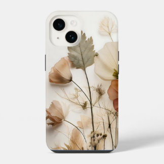 Coque Pour iPhone 14 Fleurs sauvages séchées pressées
