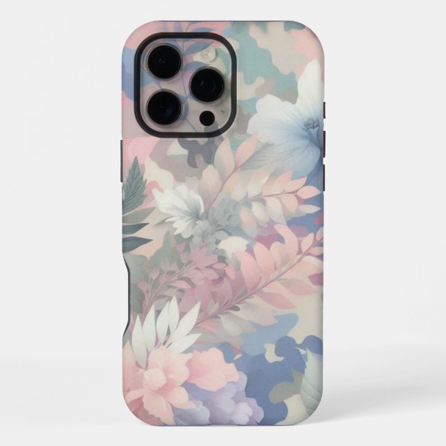 Coque iPhone Fleurs/Tropical printemps/Pâques pastel (Verso)