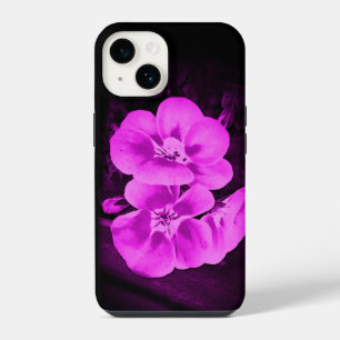 Coque Pour iPhone 14 Fleurs tropicales rose vif