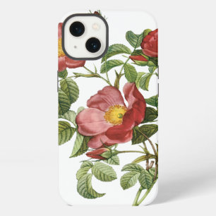 Etui iPhone 13 Fleurs Vintage Floral Rose Rouge de l'Amour par Re