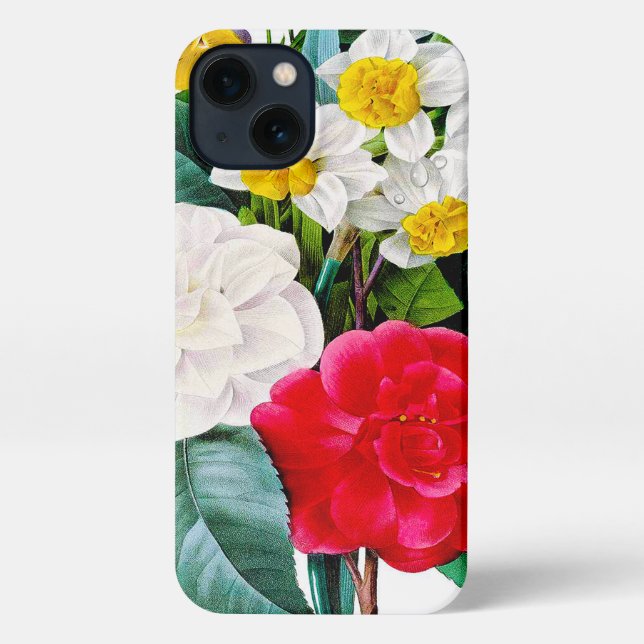 Coque iPhone Fleurs vintages (Verso)