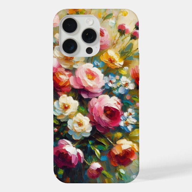 Coque iPhone Fleurs vives et audacieuses (Verso)
