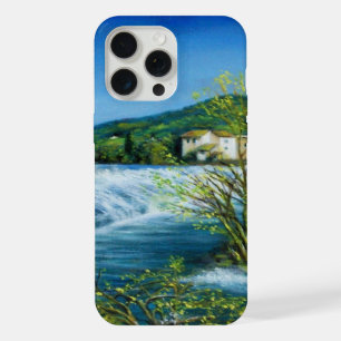 Coque iPhone 15 Pro Max FLEUVE ARNO À ROVEZZANO Florence Toscane Paysage
