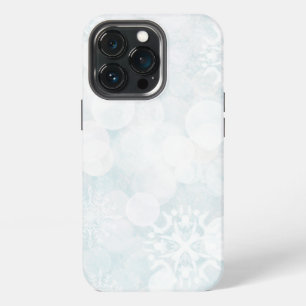Etui iPhone 13 Pro Flocons de neige blancs et lumières Bokeh