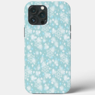 Etui iPhone 13 Pro Max Flocons de neige Fêtes de Noël Hiver