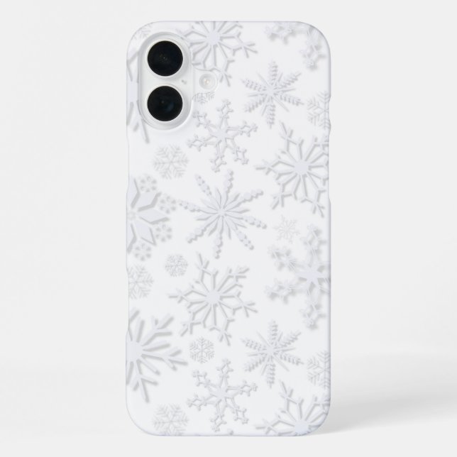 Coque iPhone Flocons de neige Frost & Flourish – Glace (Verso)
