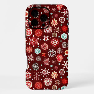 Coque iPhone 16 Pro Max Flocons de neige sur la Bourgogne