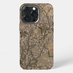 Etui iPhone 13 Pro Floraisons de prunier blanc et lune par Ito Jakuch