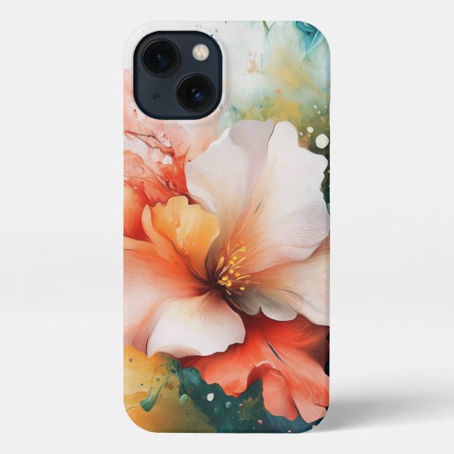 Coque iPhone Floral (Verso)