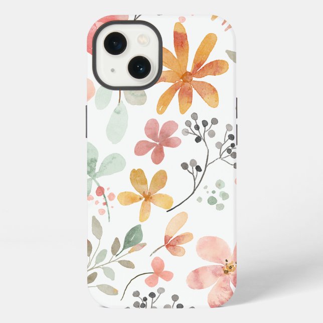 Coque iPhone Floral (Verso)