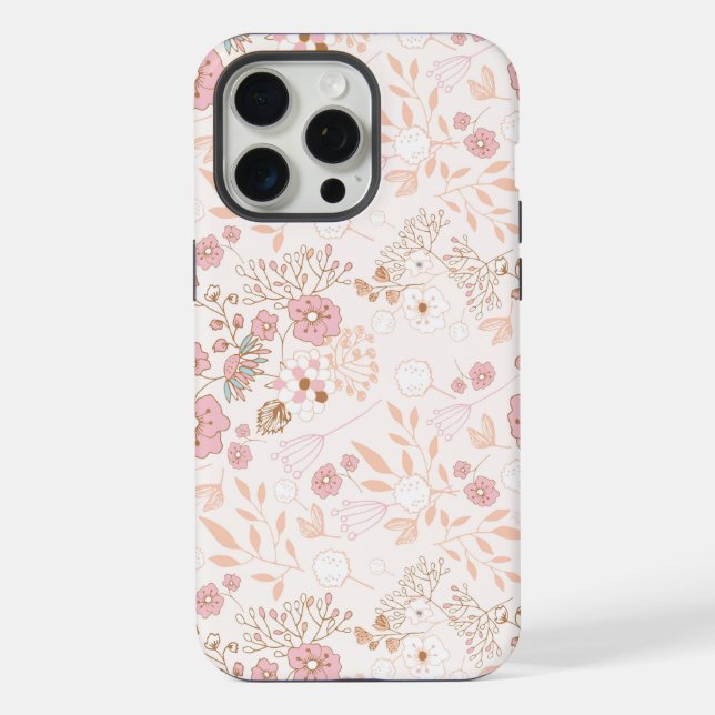 Coque iPhone Floral Abstrait (Verso)
