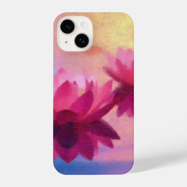Coque iPhone Floral brillant (Verso)