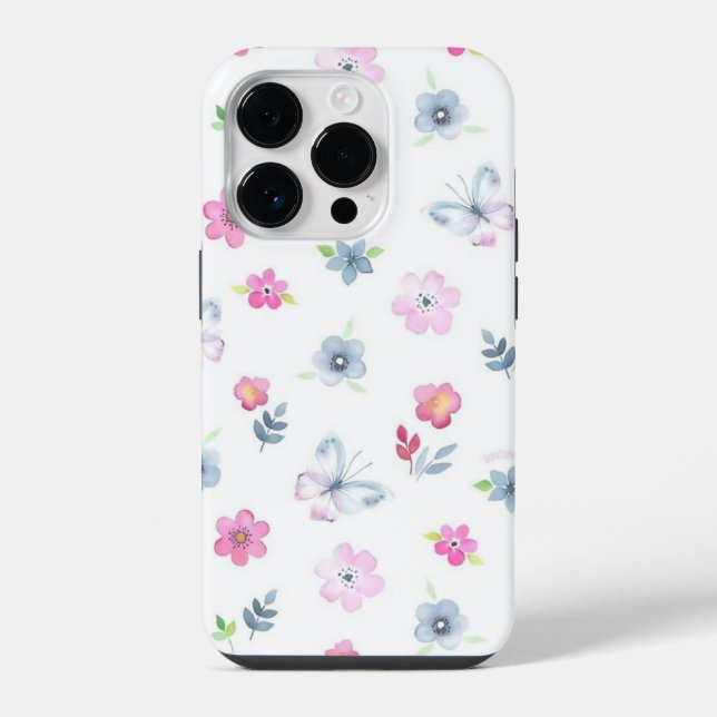 Coque iPhone Floral coloré (Verso)