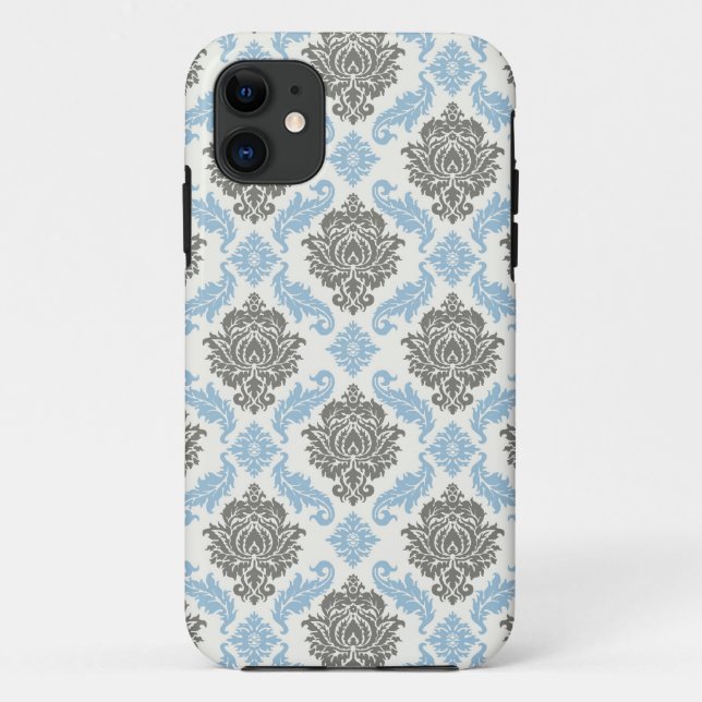 Coque iphone floral de damassé (Dos)