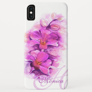 Coque iphone floral de l'art orchidée radieux