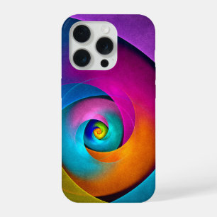 Coque iPhone 15 Pro Floral moderne Art Abstrait rose Bleu Motif #17