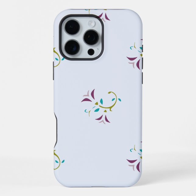 Coque iPhone Floral Motif sans joint (Verso)