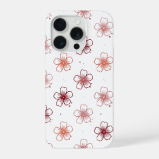 Coque iPhone 15 Pro floral phone case