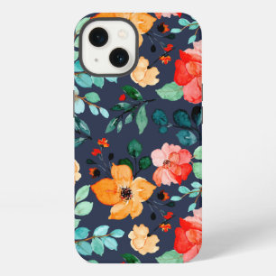 Etui iPhone 13 Floral Surface Motif - Mode Printemps Décoratif