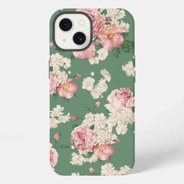 Coque iPhone Floral Vintage classique (Verso)