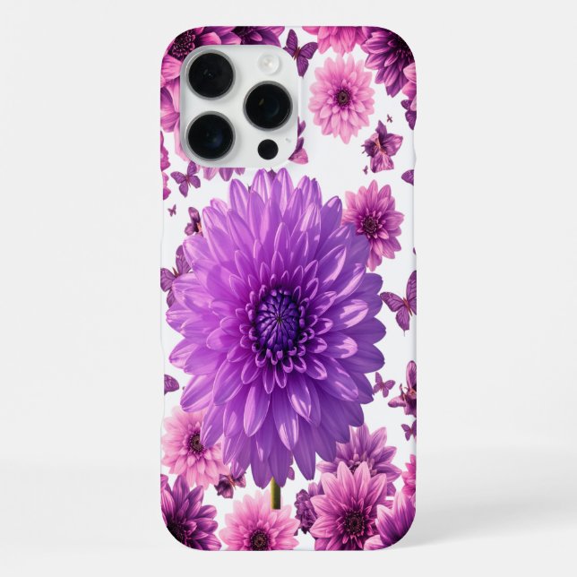 Coque iPhone Florale Rose Romantique (Verso)
