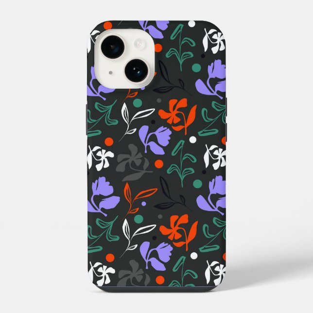 Coque iPhone Flore au crépuscule (Verso)
