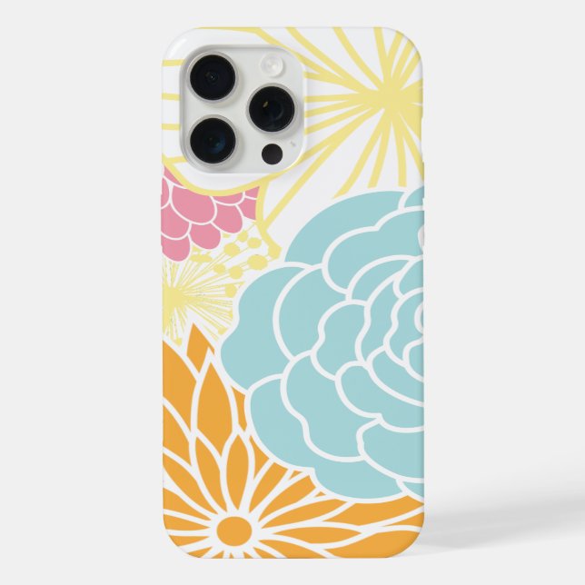Coque iPhone Flore colorée (Verso)