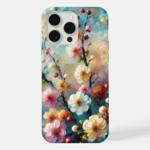 Coque iPhone 15 Pro Max Flore élégante et vibrante - Fleur avec éclat de c