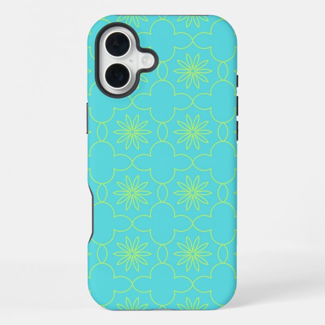 Coque iPhone Flore Néon (Verso)