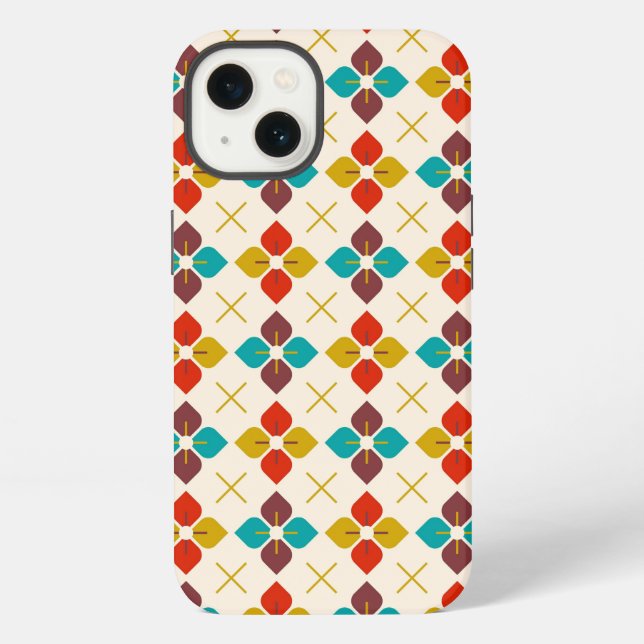 Coque iPhone Flore rétro (Verso)