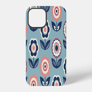 Coque iPhone 12 Flore rétro : Charme Motif intemporel