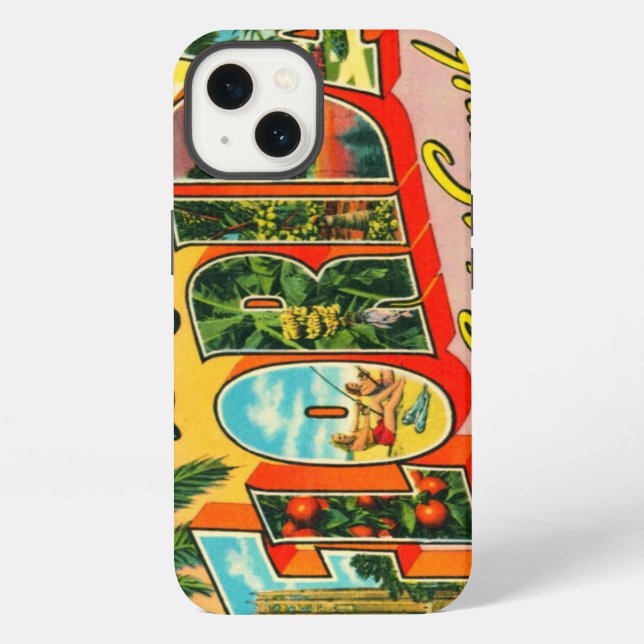 Coque iPhone Floride vintage (Verso)