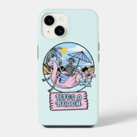 Flotteur Flamant Rose Squelette de Plage