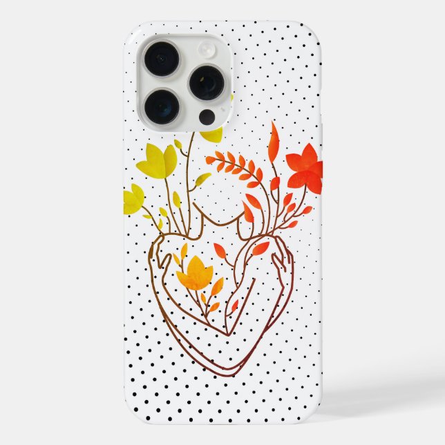 Coque iPhone Flower Lady - Black Retro Edition (Verso)