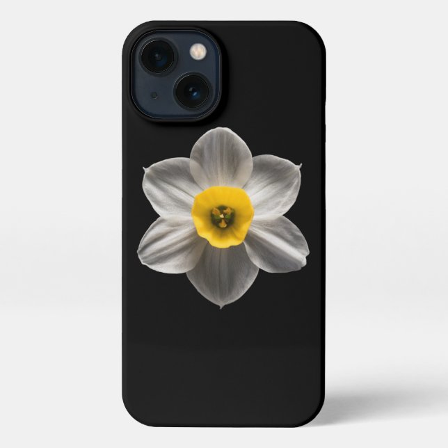 Coque iPhone Flowers | White Daffodil Flower (Verso)