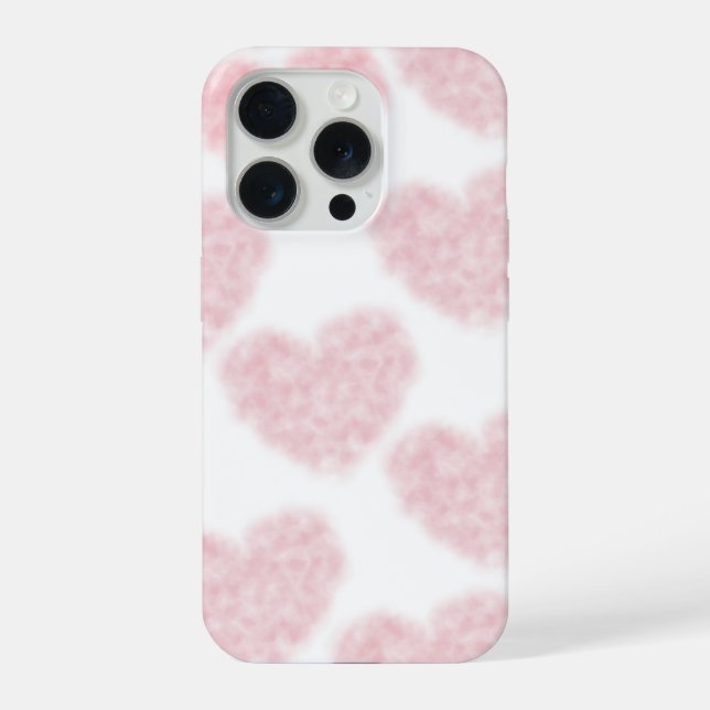 Coque iPhone Fluffy Cotton Heart (Verso)