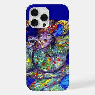 Coque iPhone 15 Pro Max FLUTISTE EN BLEU / Nuit de Carnaval Vénitien