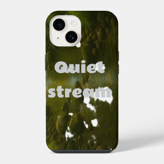 Coque iPhone Flux calme (Verso)
